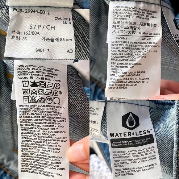 Levi’s Ex-BF Trucker Jacket Custom S - Picture 8 of 11